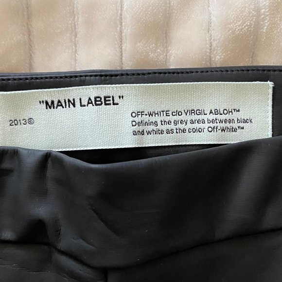 OFF-WHITE Leather Style Leggings BNWT - Size 40 - Picture 4 of 7